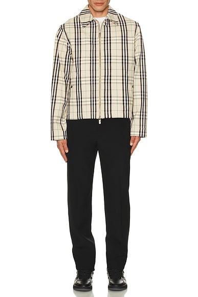 Flannel Zip Through Harrington