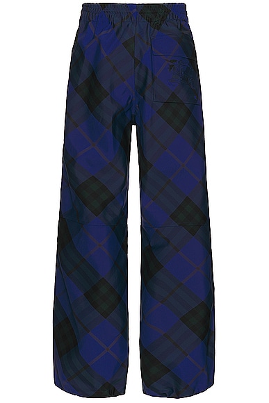 Shop Burberry Check Pattern Trouser In Knight Ip Check