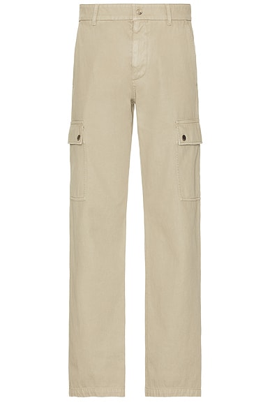 Garment Dyed Zip Back Cargo Pants