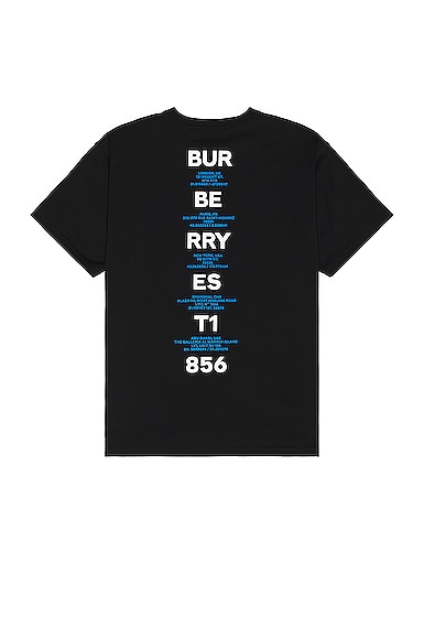 Shop Burberry Hindeston T-shirt In Black