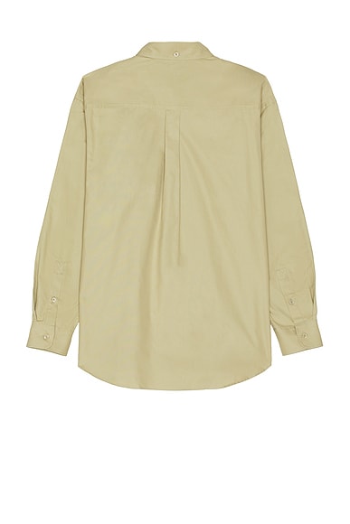 Burberry Long Sleeve Chest Pocket Shirt In Hunter