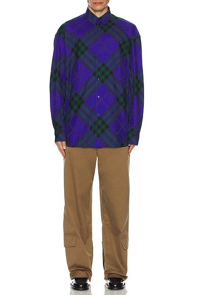 Long Sleeve Check Pattern Shirt