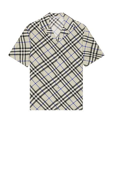 Burberry Check Shirt in Lichen