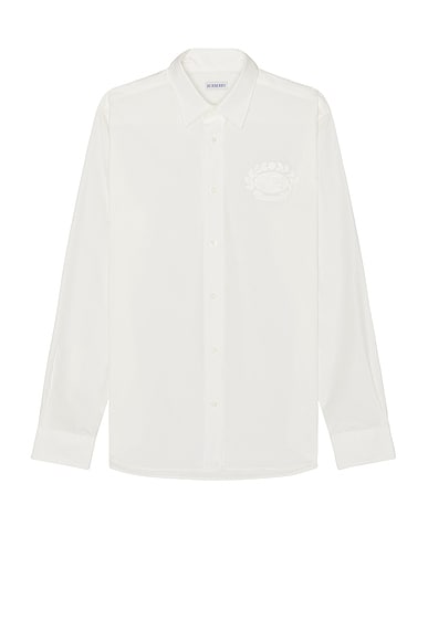 Burberry Long Sleeve Shirt in Salt