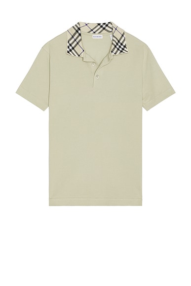 Polo With Check Collar
