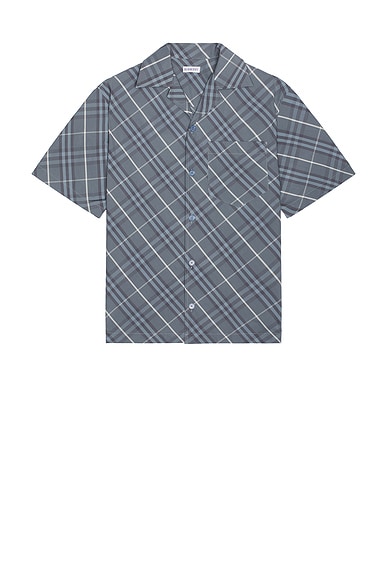 Burberry Check Havana Shirt in Pewter IP Check