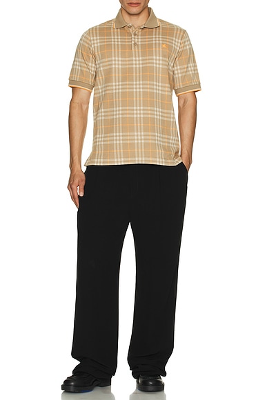 Check Slim Polo With EKD
