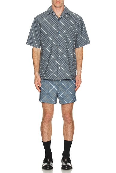 Check Swim Shorts