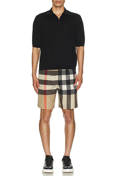 Check Swim Shorts