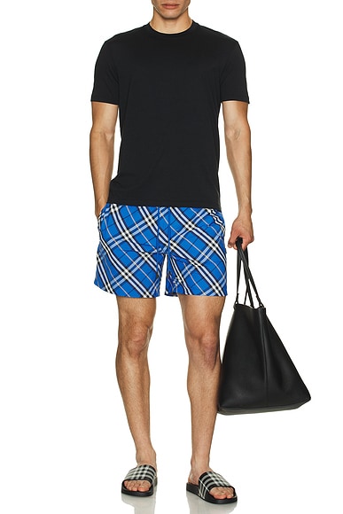 Check Swim Shorts