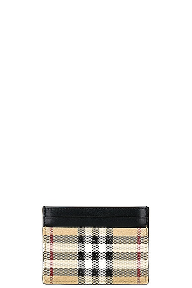 Shop Burberry Cardholder In Archive Beige