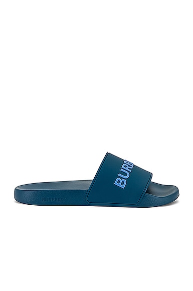 Burberry Furley Slide Sandal in Blue