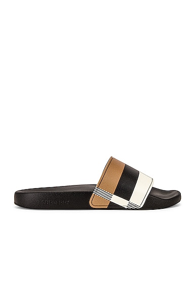 Burberry Furley Exploded Check Slide in Black