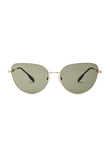 Burberry Harper Sunglasses In Light Gold