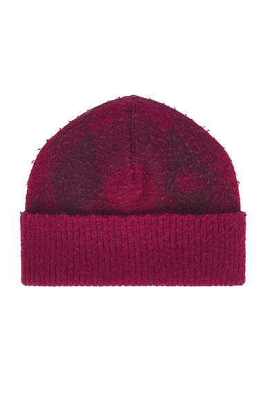 Knit Beanie in Red