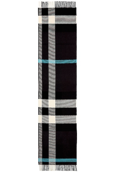 Shop Burberry Jumbo Check Winter Textured Wool Scarf In Otter