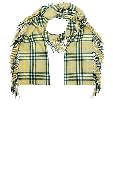 Vintage Check Scarf in Green