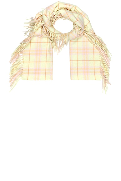Vintage Check Scarf in Cream