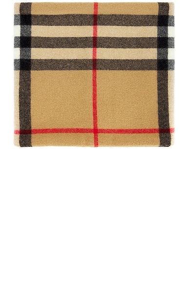 Shop Burberry Washed Snood In Archive Beige