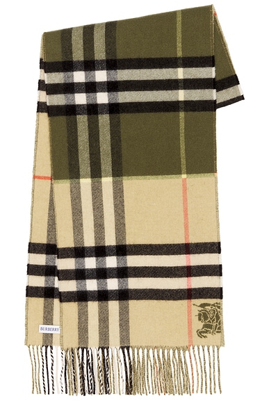 Double Giant Check Scarf