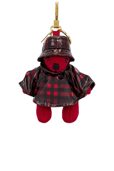 Burberry Thomas Raincoat Charm in Poppy