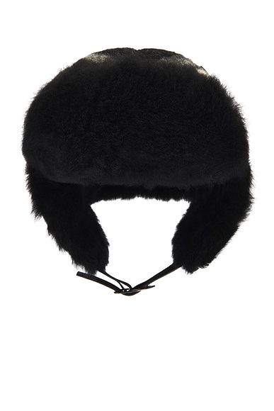 Burberry Tribar Trapper Hat in Black