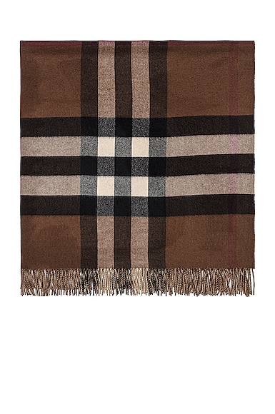 Burberry Check Reversible Blanket in Birch Brown Check & Archive Beige ...