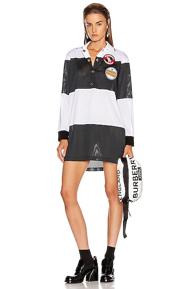 Burberry Polo Dress in Black | FWRD