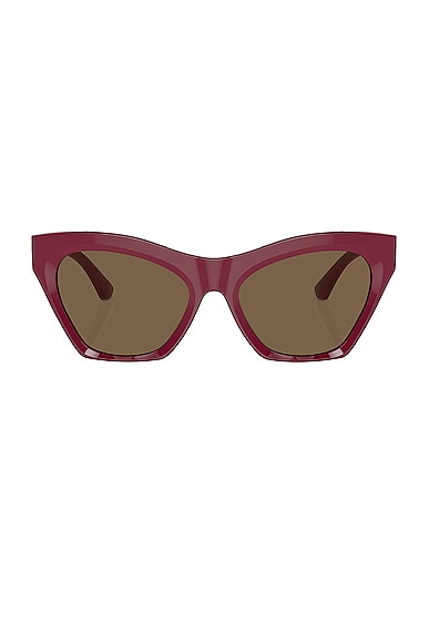 Burberry Cat Eye Sunglasses In Purple