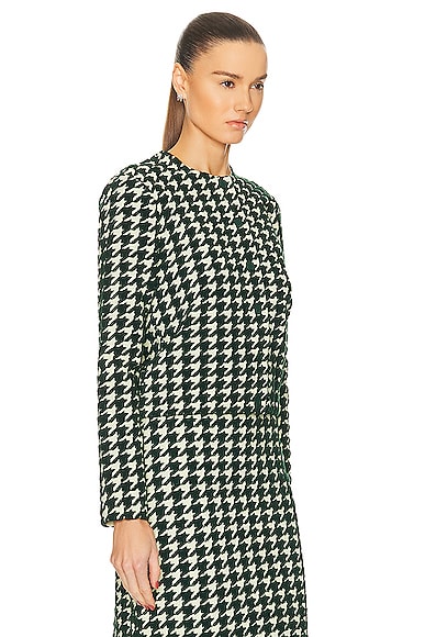 Shop Burberry Fitted Cardigan In Ivy Pattern