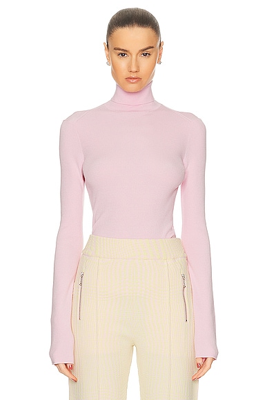 Shop Burberry Turtleneck Sweater In Cameo