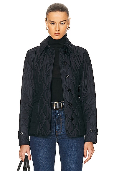 Burberry Fernleigh Button Up Jacket in Midnight