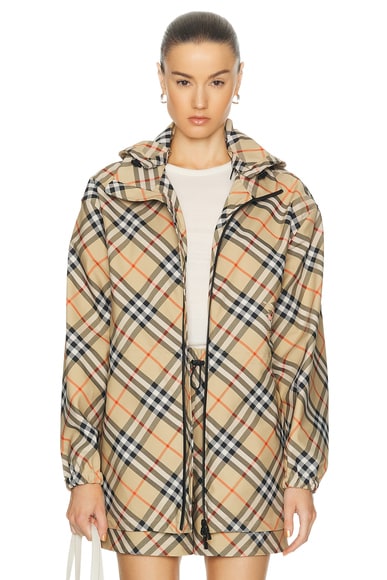 Burberry Long Sleeve Jacket in Sand IP Check