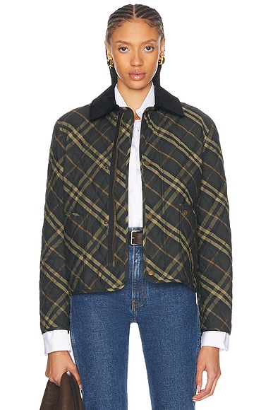 Burberry Button Up Jacket in Shadow IP Check