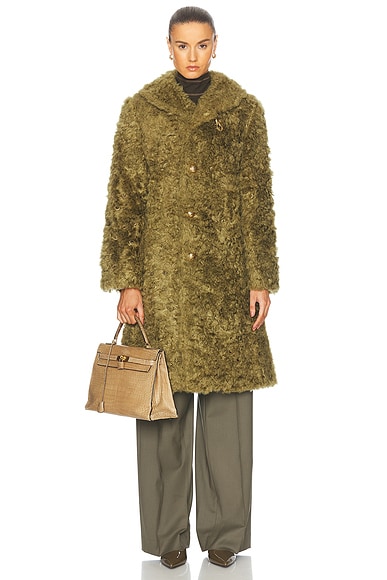 Button Front Long Coat