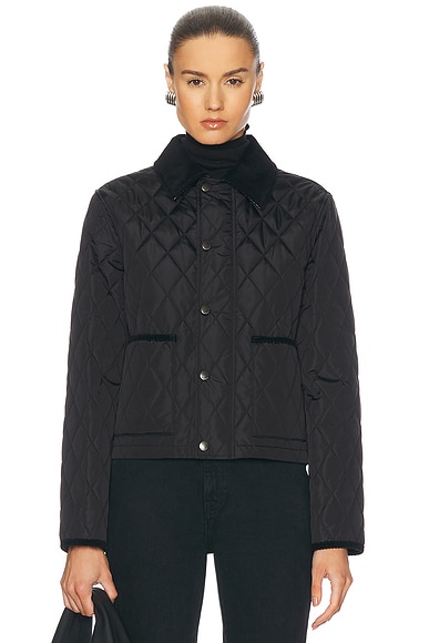 Cropped Quilted Jacket