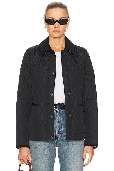 Dorset Coat in Black & Sand Ip Check