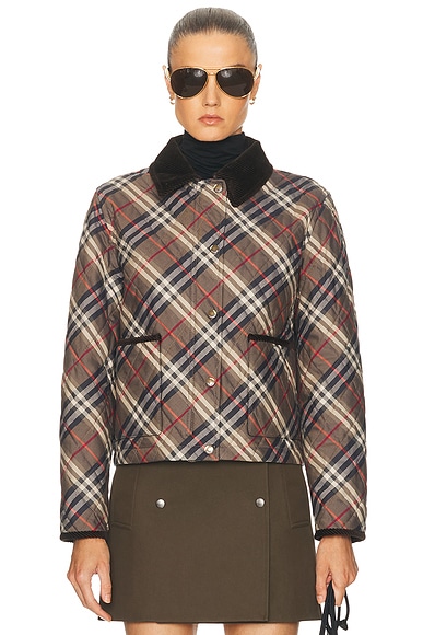 Cropped Quilted Jacket