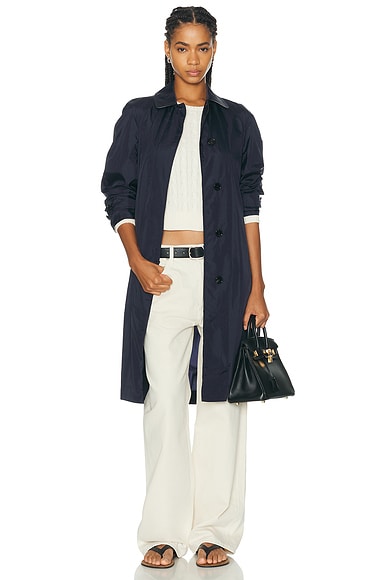 Burberry Tickhill Coat in Navy