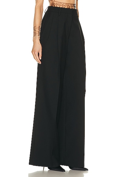 Shop Burberry Madge Pant In Black