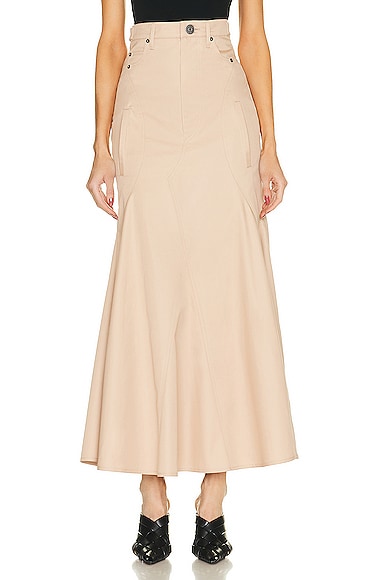 Burberry Maxi Skirt in Pale Nude