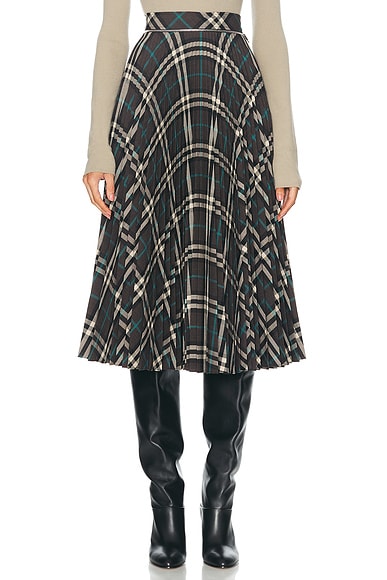 Pleated Midi Skirt