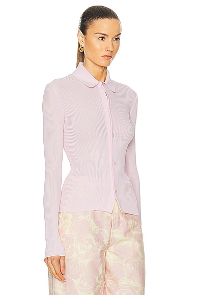 Shop Burberry Long Sleeve Top In Cameo