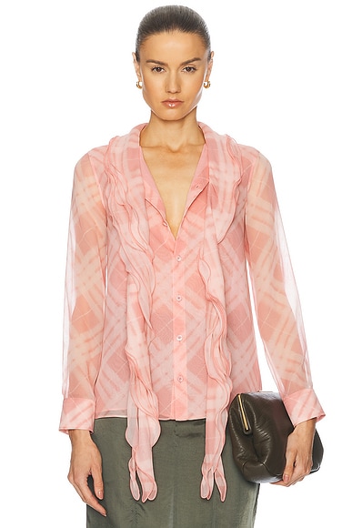 Long Sleeve Ruffle Top