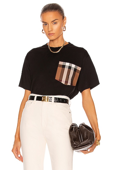 Burberry Carrick Check Pocket Shirt in Black