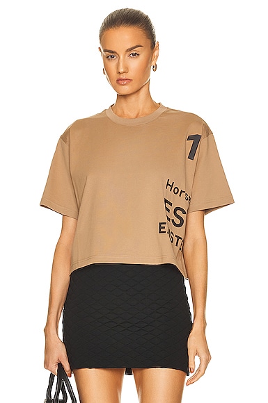 BURBERRY LANEY CROPPED T-SHIRT