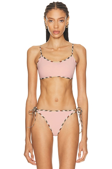 Burberry Starla Bikini Top in Begonia Pink