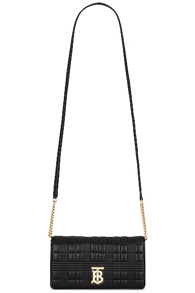 Burberry Lola Chain Wallet Bag in Black