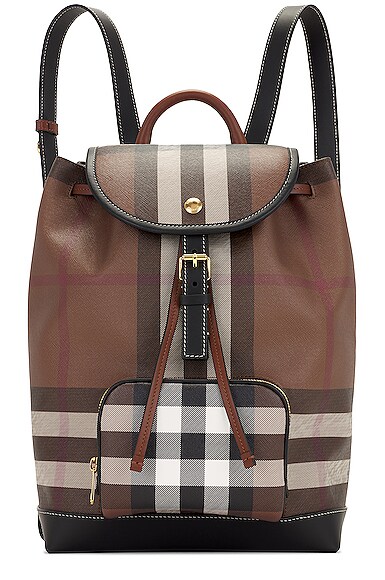 MD Giant Check E-Canvas Backpack