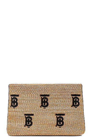 Burberry Duncan Pouch in Natural & Black